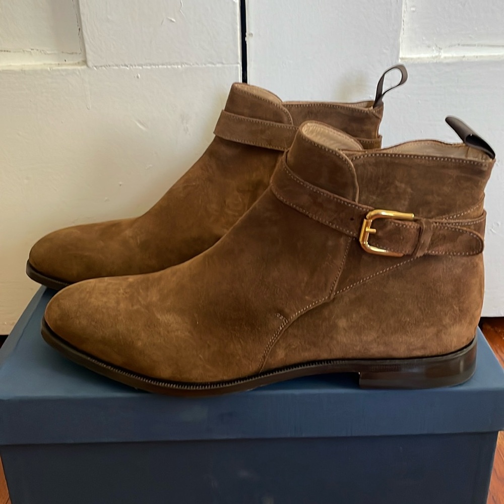 Scarosso |Men’s Jodhpur Boots | Taylor  Tobacco – Suede - Brand new - US12/Eur45